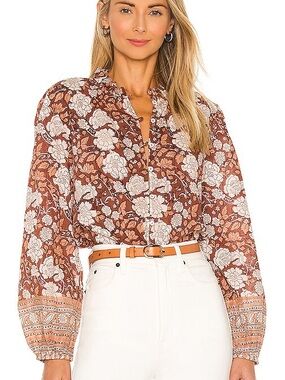 Cleobella Nasir Blouse in Rhada Block